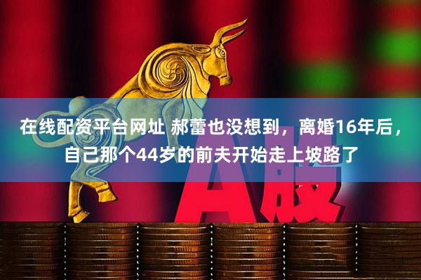 在线配资平台网址 郝蕾也没想到，离婚16年后，自己那个44岁的前夫开始走上坡路了